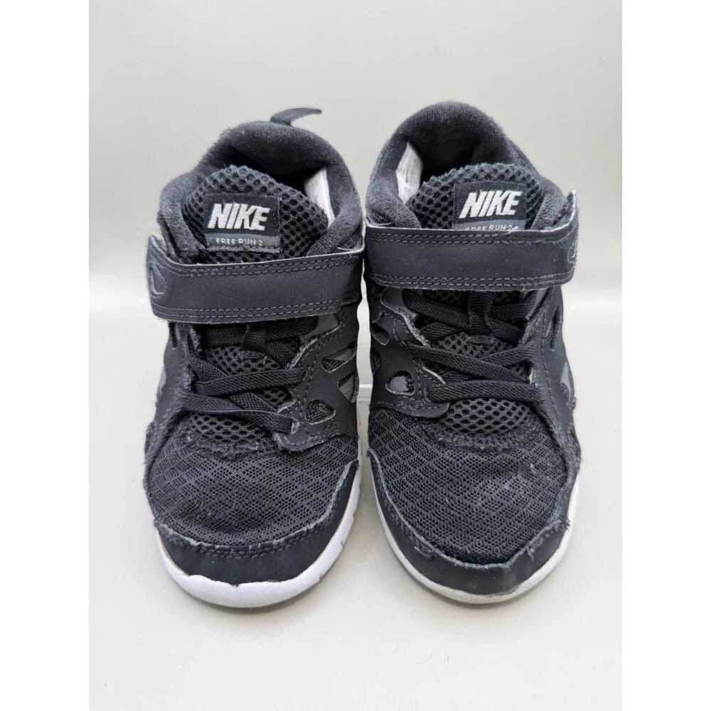 Nike Free Run 2 Black Athletic Sneakers Youth Size 13C DA2689-004